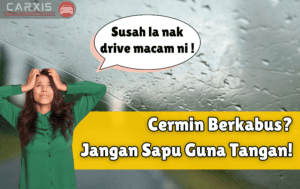 Cermin kereta kabur waktu sejuk