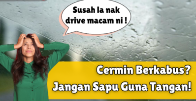 Cermin kereta kabur waktu sejuk