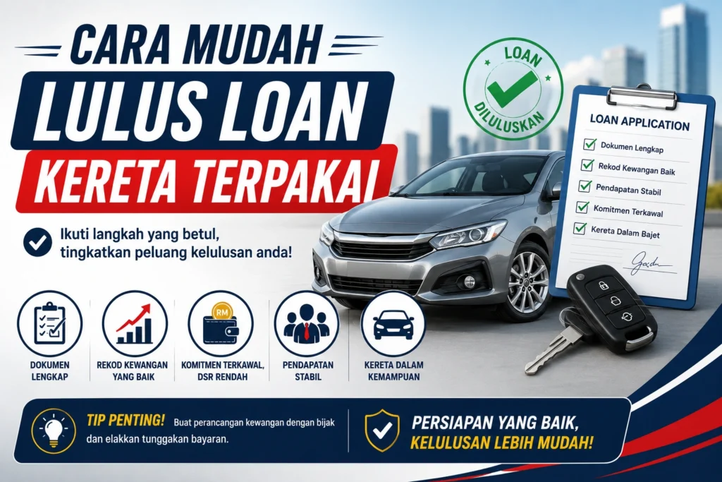 Cara Mudah Lulus Loan Kereta Terpakai: 10 Tips Untuk Tingkatkan Peluang Kelulusan