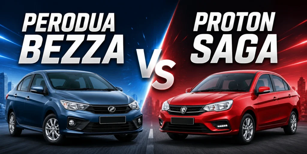 Perodua Bezza vs Proton Saga – Mana Lebih Berbaloi Dibeli?