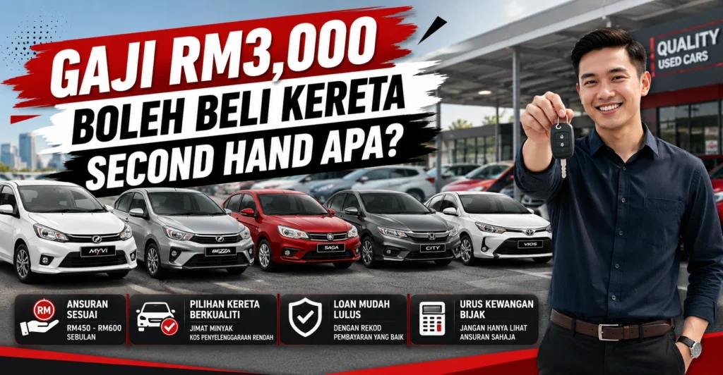 Gaji RM3k Boleh Beli Kereta Terpakai Apa? 7  Pilihan Yang Berbaloi di Malaysia