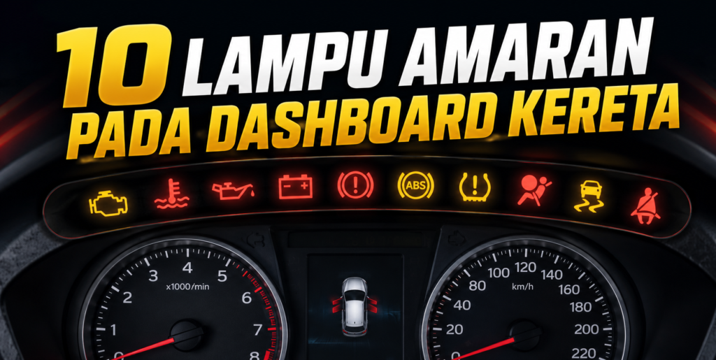 10 Lampu Amaran Pada Dashboard Kereta dan Maksudnya