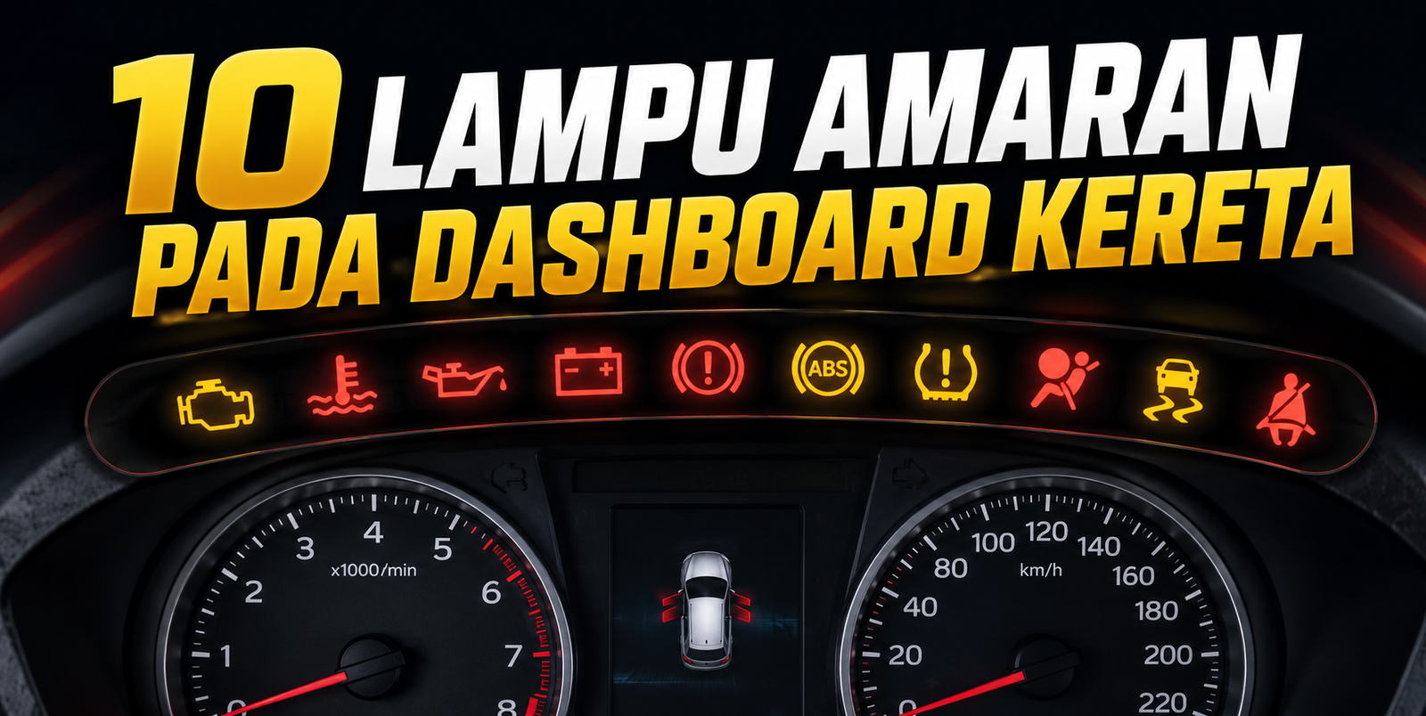 Lampu amaran dahsboard by