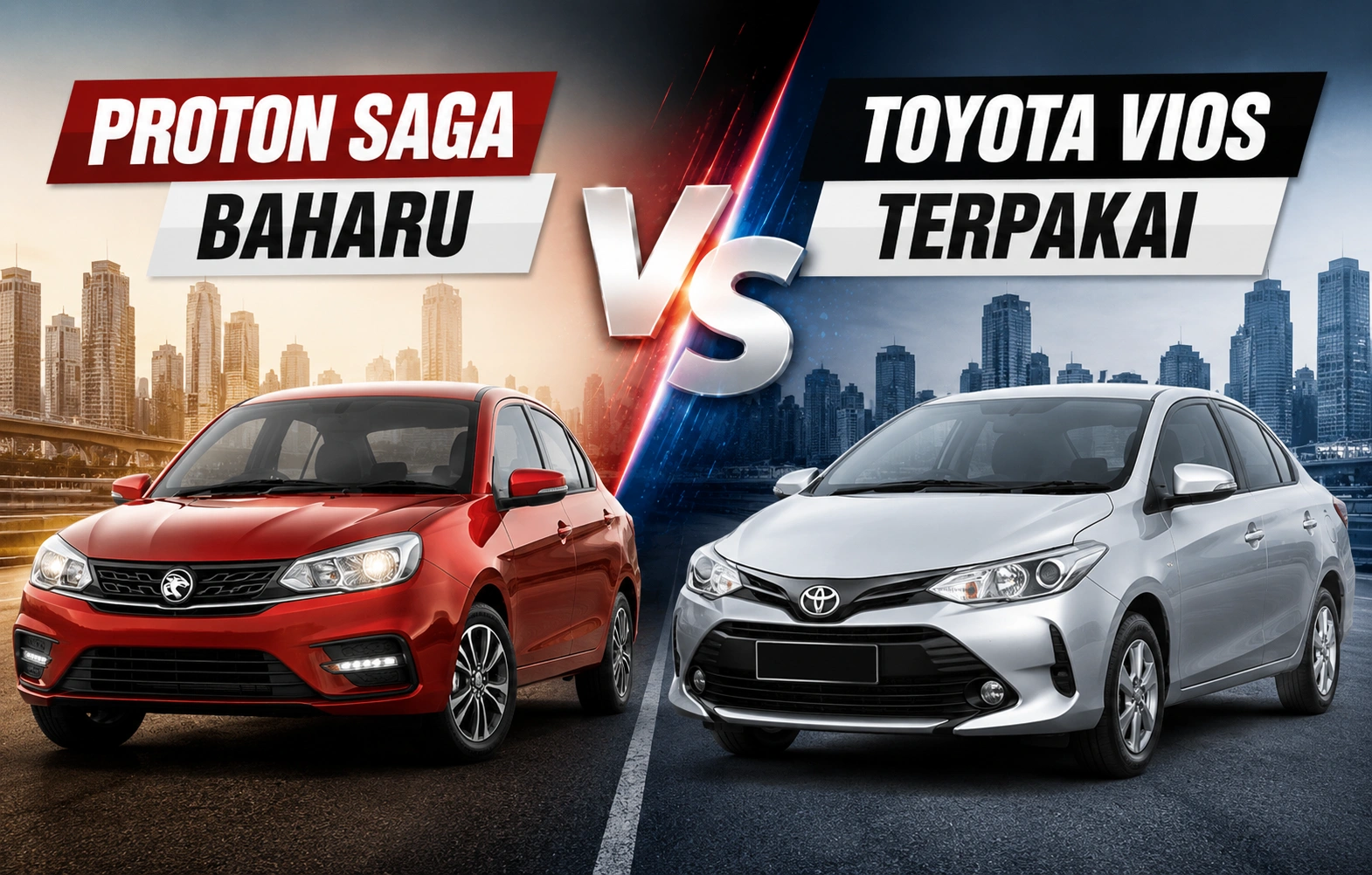 Saga baru vs Vios used by
