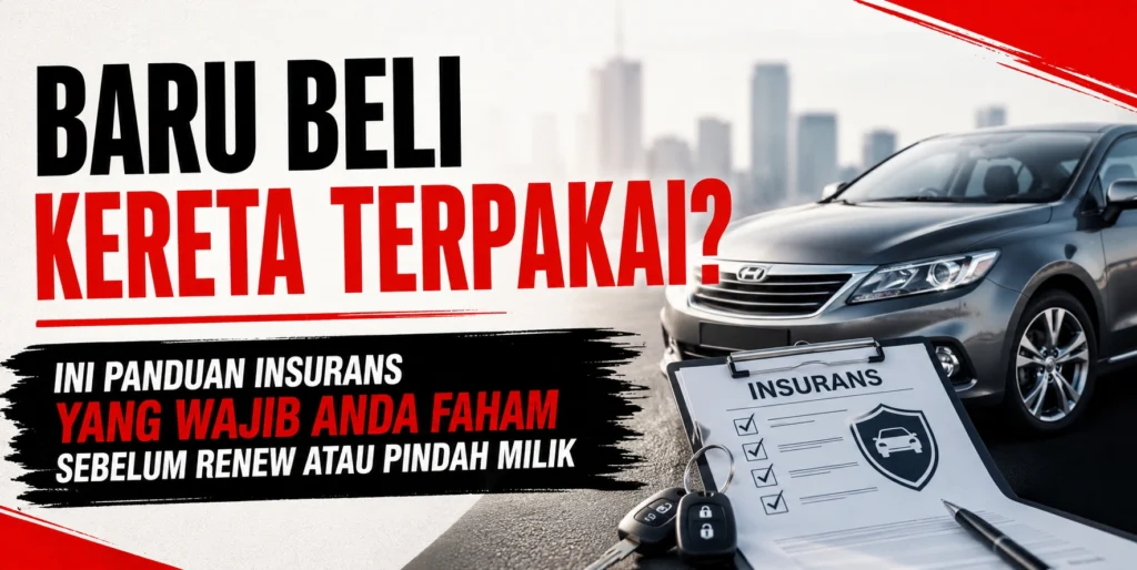 Panduan Insurans Bila Beli Kereta Terpakai Yang Wajib Anda Faham Sebelum Renew atau Pindah Milik