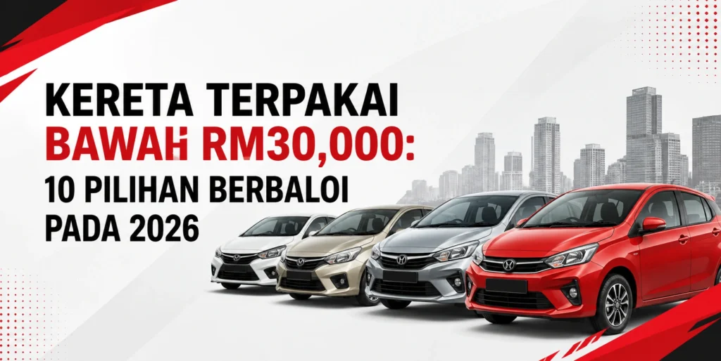 Kereta Terpakai Bawah RM30,000: 10 Pilihan Berbaloi Untuk Dibeli Pada 2026