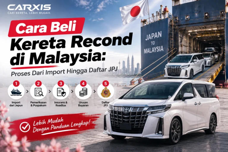 Cara Beli Kereta Recond di Malaysia: Proses Dari Import Hingga Daftar JPJ