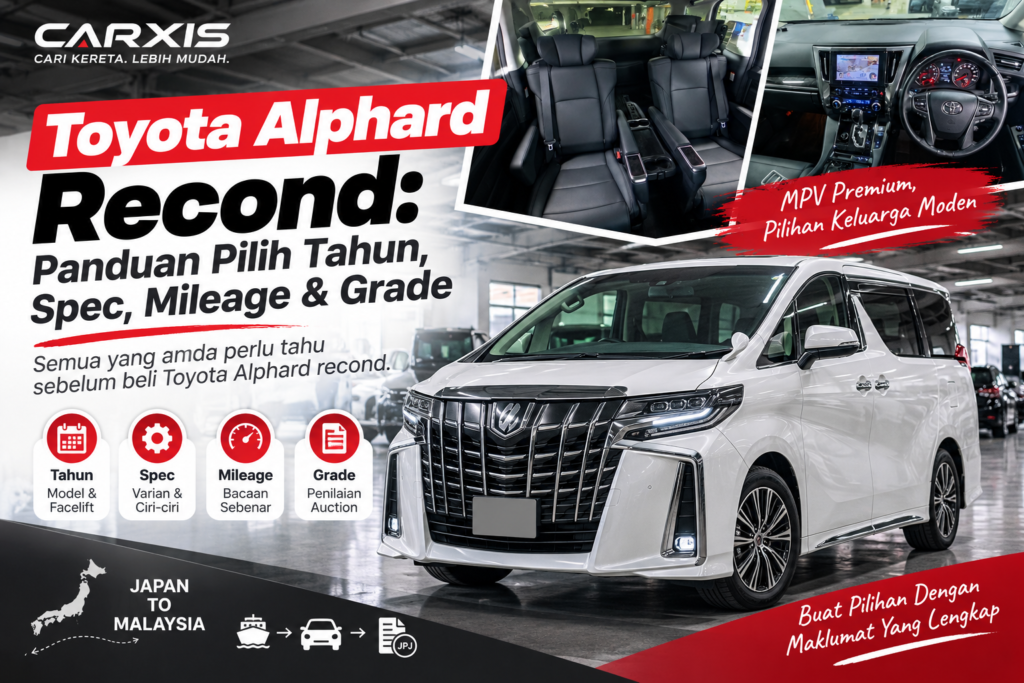 Toyota Alphard Recond: Panduan Pilih Tahun, Spec, Mileage & Grade