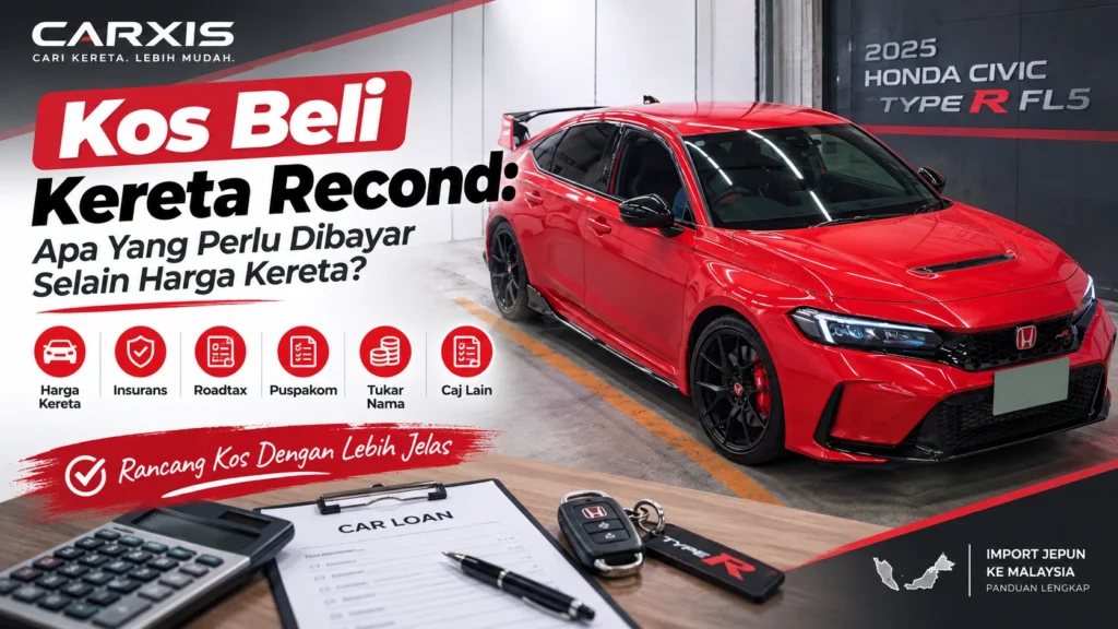 Kos Beli Kereta Recond: Apa Yang Perlu Dibayar Selain Harga Kereta?