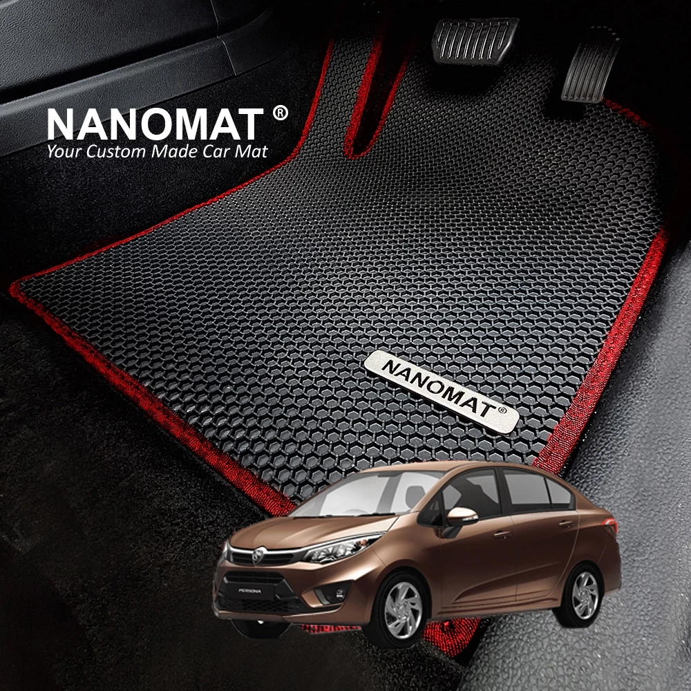 NANOMAT Honey Comb Proton Persona VVT 2016 Car Mat/Carpet