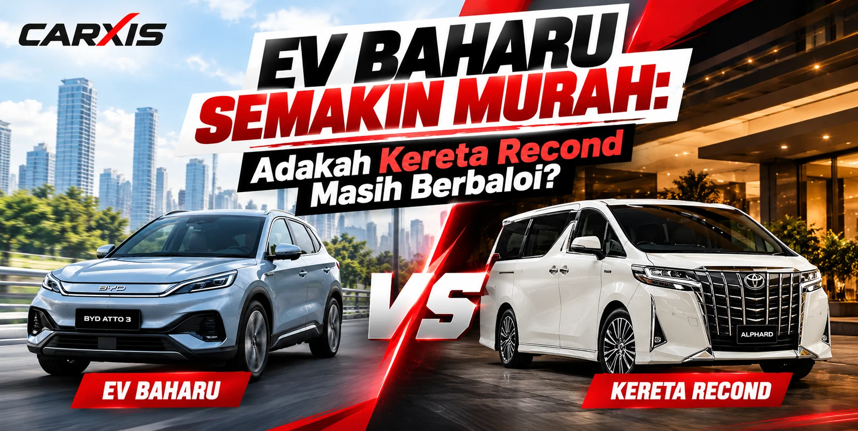 EV Baru vs Kereta Recond
