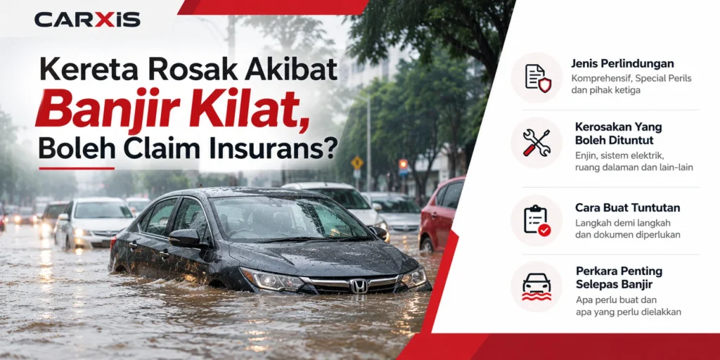 Kereta Rosak Akibat Banjir Kilat, Boleh Claim Insurans?
