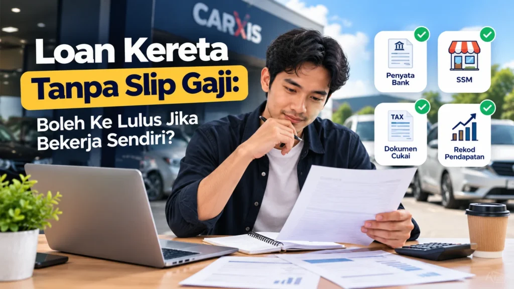 Loan Kereta Tanpa Slip Gaji: Boleh Ke Lulus Jika Bekerja Sendiri?